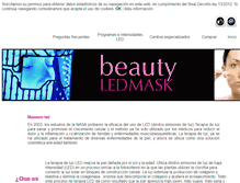 Tablet Screenshot of beautyledmask.com